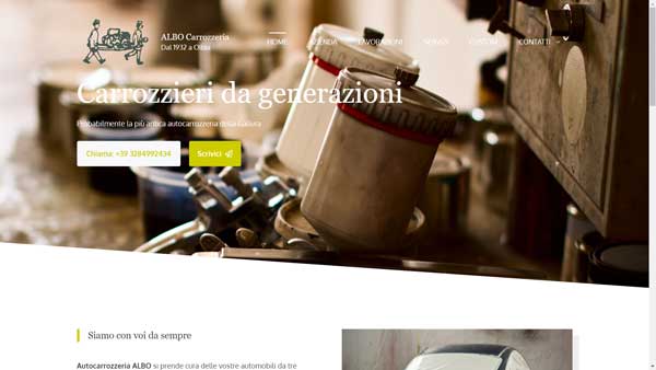 Portfolio siti web 2022: Albo Carrozzeria