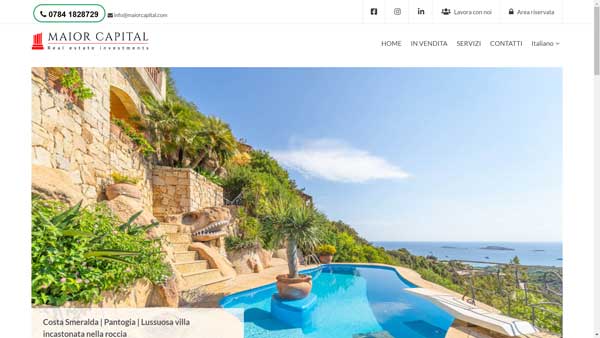 Realizzazioni 7 Portfolio siti web 2022: Maior Capital
